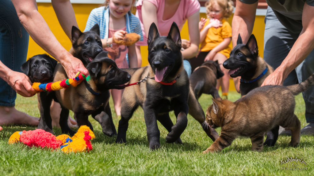 Black Belgian Malinois puppies 