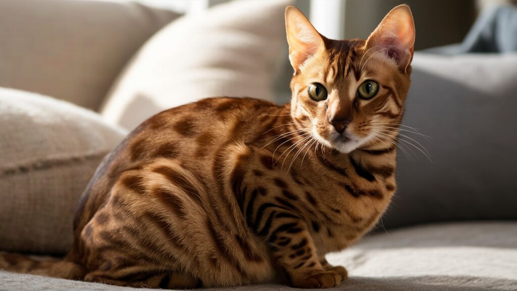 brown bengal cat